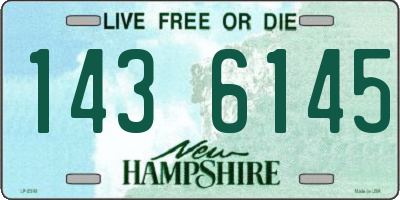 NH license plate 1436145