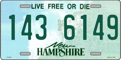 NH license plate 1436149