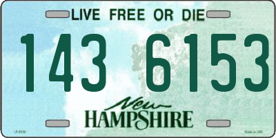 NH license plate 1436153