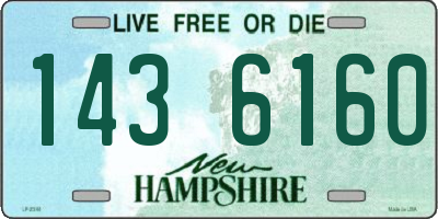 NH license plate 1436160