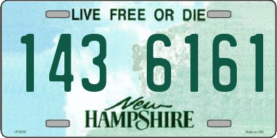 NH license plate 1436161