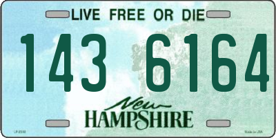NH license plate 1436164