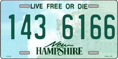 NH license plate 1436166