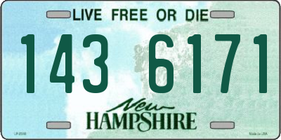 NH license plate 1436171