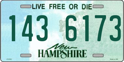 NH license plate 1436173