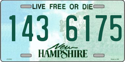 NH license plate 1436175