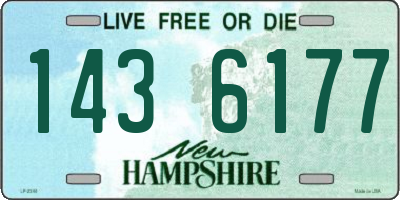 NH license plate 1436177