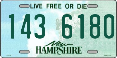 NH license plate 1436180