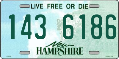 NH license plate 1436186