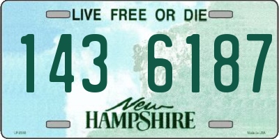 NH license plate 1436187