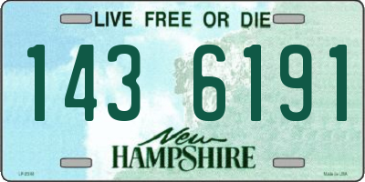 NH license plate 1436191