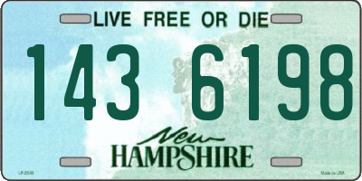 NH license plate 1436198