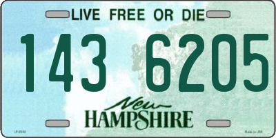 NH license plate 1436205