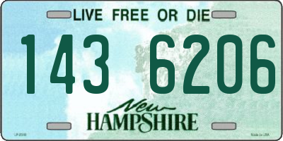 NH license plate 1436206