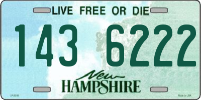 NH license plate 1436222
