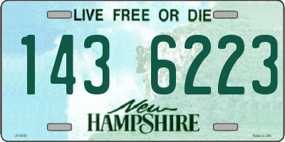 NH license plate 1436223