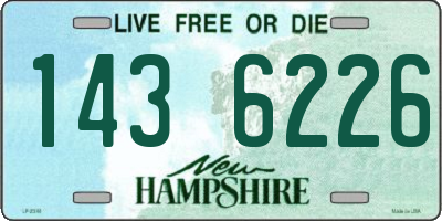 NH license plate 1436226