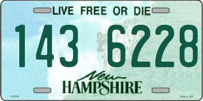 NH license plate 1436228