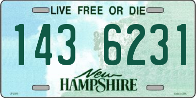 NH license plate 1436231