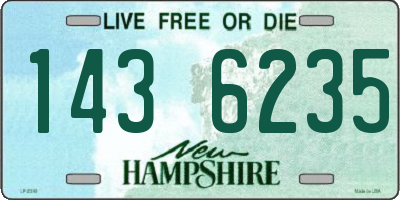 NH license plate 1436235