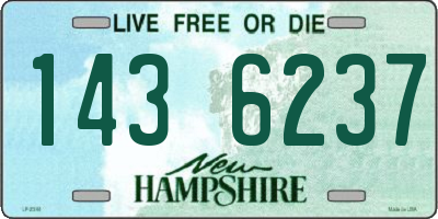 NH license plate 1436237