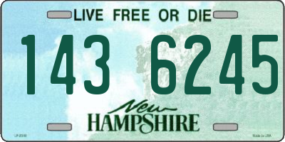 NH license plate 1436245