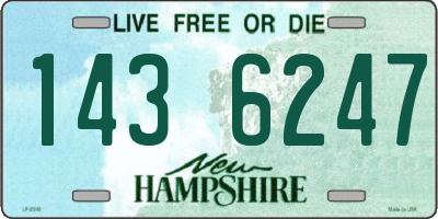 NH license plate 1436247
