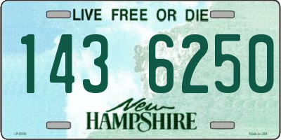 NH license plate 1436250