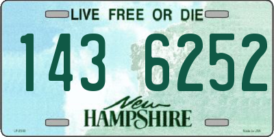 NH license plate 1436252