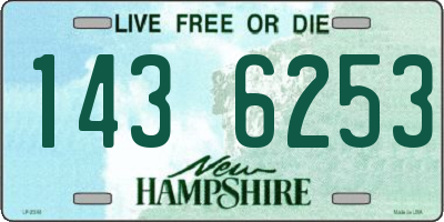 NH license plate 1436253