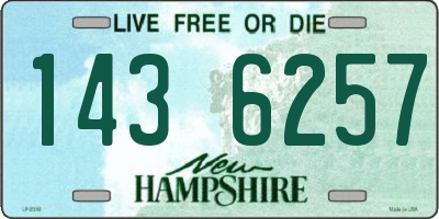 NH license plate 1436257