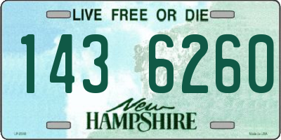 NH license plate 1436260