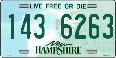 NH license plate 1436263