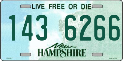 NH license plate 1436266