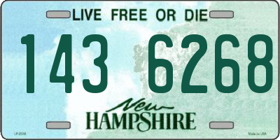 NH license plate 1436268