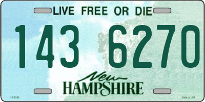 NH license plate 1436270