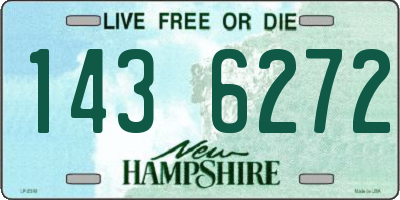 NH license plate 1436272
