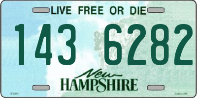 NH license plate 1436282