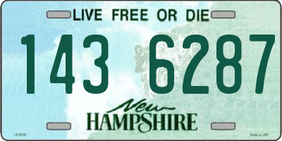 NH license plate 1436287