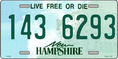 NH license plate 1436293