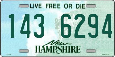 NH license plate 1436294