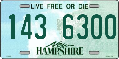 NH license plate 1436300