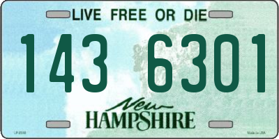 NH license plate 1436301