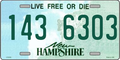 NH license plate 1436303