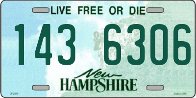 NH license plate 1436306