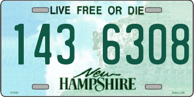 NH license plate 1436308