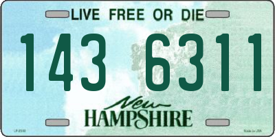 NH license plate 1436311