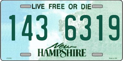 NH license plate 1436319