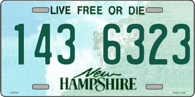 NH license plate 1436323