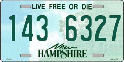 NH license plate 1436327